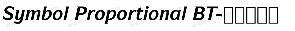 Symbol Proportional BT字体转换